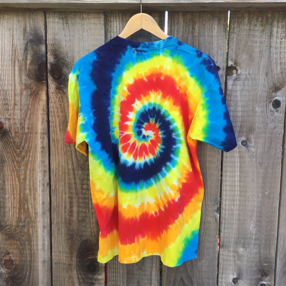Vintage 90s Mac Macworld apple conference tech promo tie dye t shirt mens large - Picture 5 of 5